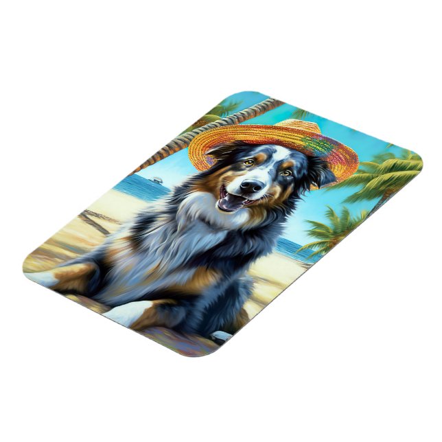 Imán Regalo de verano para el amante de los perros past (Lado Izquierdo)