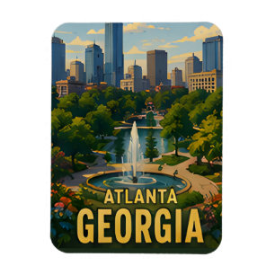 Imán Regalo de viaje a Atlanta Georgia