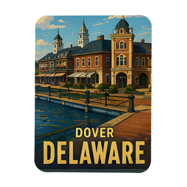 Imán Regalo de viaje a Dover Delaware (Vertical)