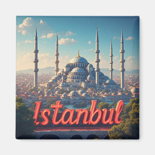 Imán Regalo de viaje a Estambul Turquía para explorador