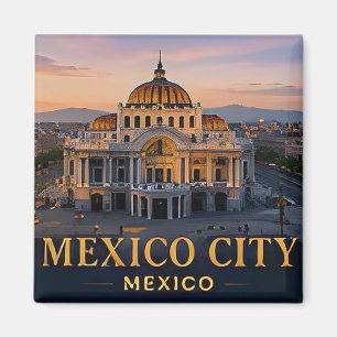 Imán ✈️ Regalo de viaje a la Ciudad de México 🌵