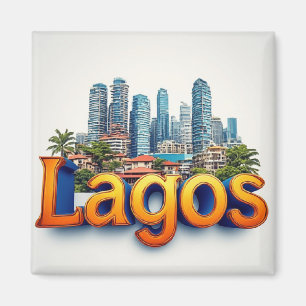 Imán Regalo de viaje a Lagos Nigeria para visitantes 🗺