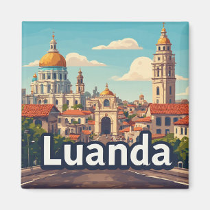 Imán Regalo de viaje a Luanda Angola para visitantes 🗺