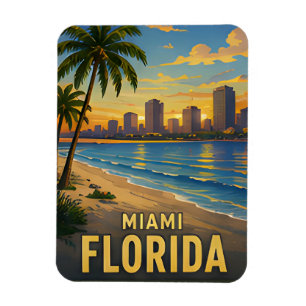 Imán Regalo de viaje a Miami Florida