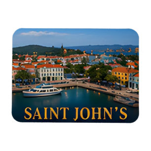 Imán ✈️ Regalo de viaje a Saint John's Antigua 🌴