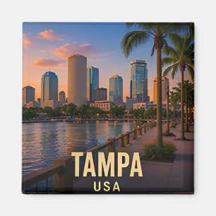 Imán Regalo de viaje al frente marítimo de Tampa Florid