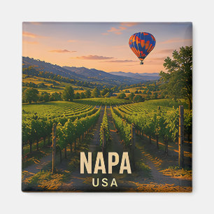 Imán Regalo de viaje al valle de viñedos de Napa Califo