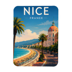 Imán Regalo de viaje de Niza Riviera Francia costera