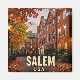 Imán Regalo de viaje del centro histórico de Salem Oreg