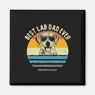 Imán Regalo de Vintage de Lab Dad Labrador