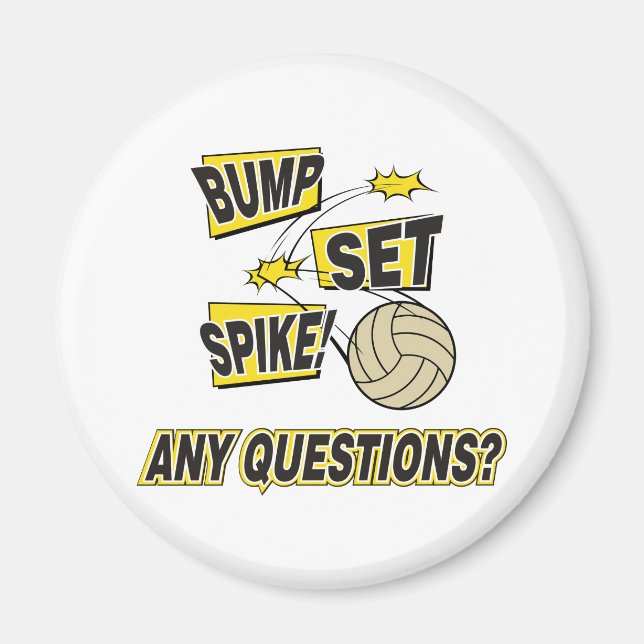 Imán Regalo de voleibol Spike (Frente)