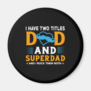 Imán Regalo del abuelo Papá Y Super Papá