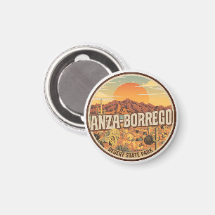 Imán Regalo del desierto vintage Anza Borrego State Par