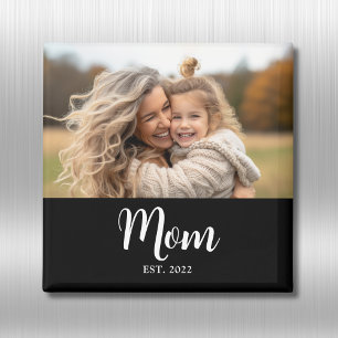 Imán Regalo del Día de la Madre con guión de foto estab