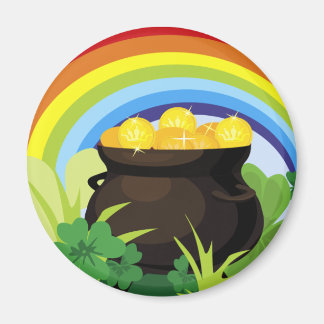 Imán Regalo del Día de Oro San Patricio