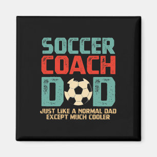 Imán Regalo del Día del entrenador de fútbol papá