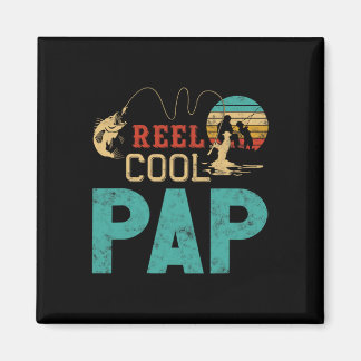 Imán Regalo del Día del Padre para pescador de Pap Reel