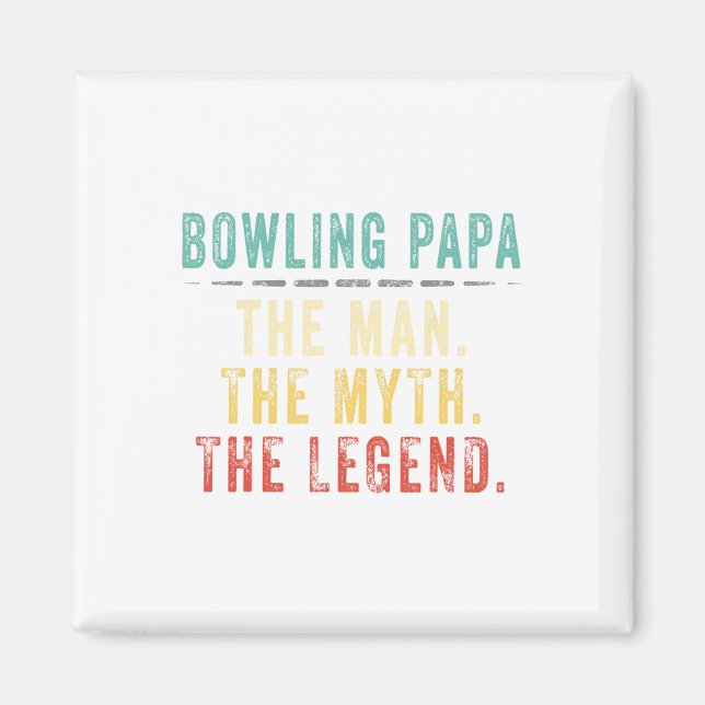 Imán Regalo del Día del Papa Bowling (Frente)