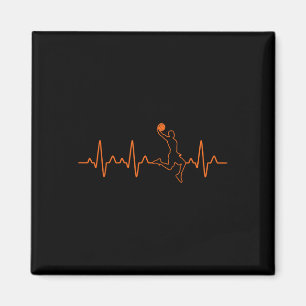Imán Regalo Del Entrenador De Baloncesto Del Heartbeat