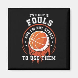 Imán Regalo del jugador de baloncesto divertido - aros 