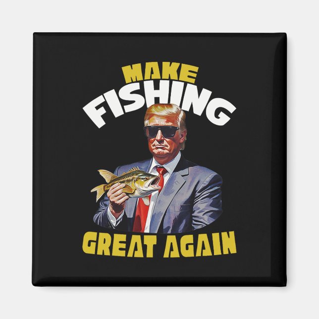 Imán Regalo del pescador de la Novedad de pesca de truc (Frente)