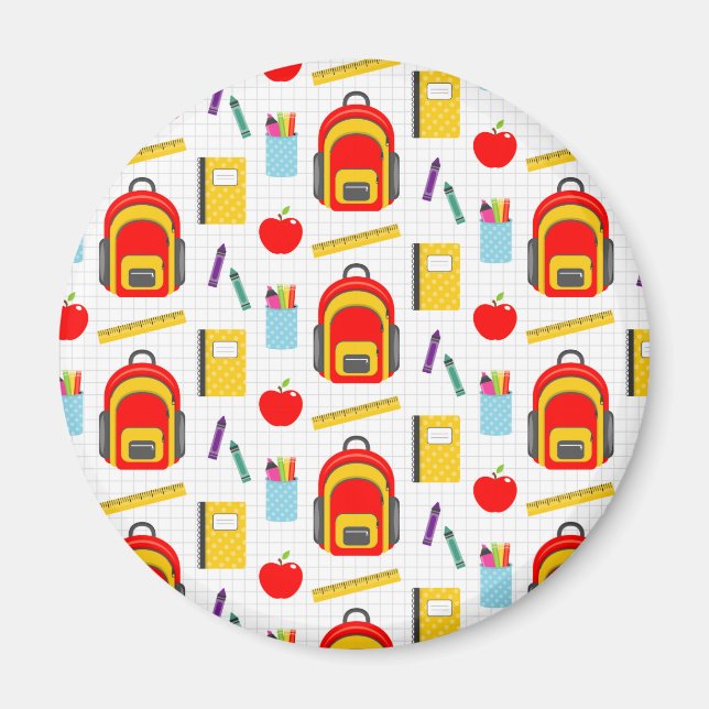 Imán Regalo del profesor | Apple De Vuelta A La Escuela (Frente)