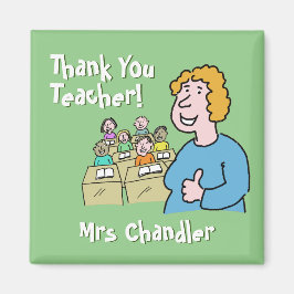 Imán Regalo del profesor. Gracias a una profesora