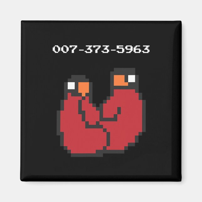 Imán Regalo Divertido Códigos 45s Videojuegos 90s (Frente)