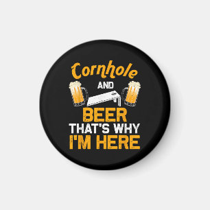 Imán Regalo divertido de Cornhole para hombres jugador 