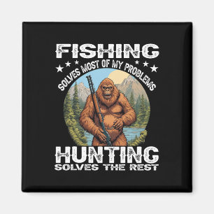 Imán Regalo divertido de pesca y caza Halloween humor c