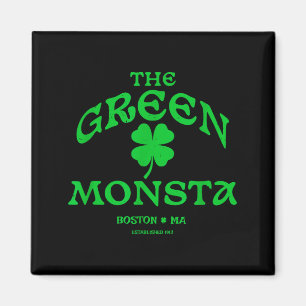 Imán Regalo divertido Monsta verde Boston M New England