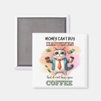 Imán Regalo divertido para amantes de gatos: el dinero