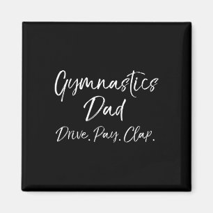 Imán Regalo divertido para padre gimnasta Papá de gimna