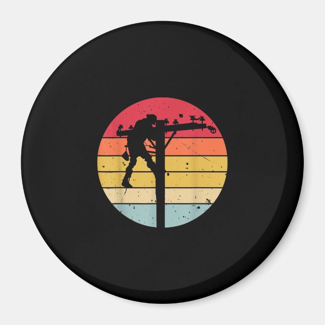 Imán Regalo eléctrico de Lineman (Frente)
