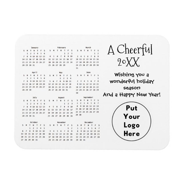 Imán Regalo flexible para clientes de negocios simple b (Horizontal)