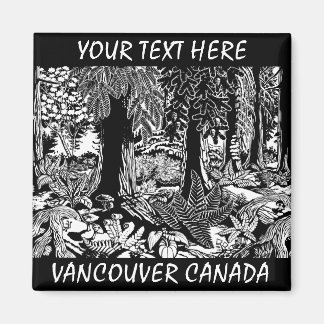 Imán Regalo forestal Stanley Park de Vancouver