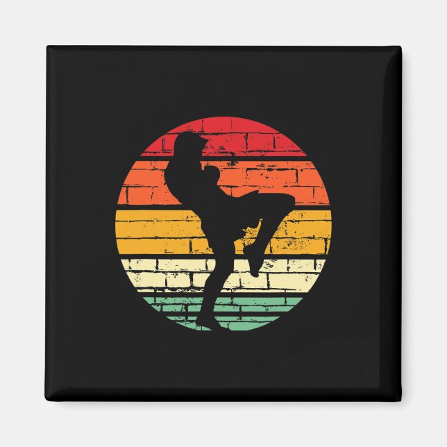 Imán Regalo genial de Muay Thai Instructor de artes mar (Frente)