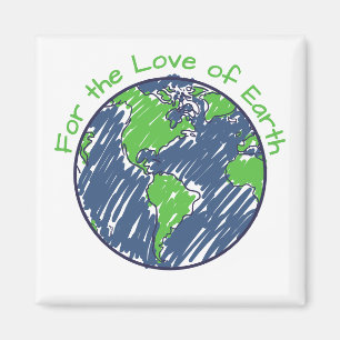 Imán Regalo Mínimo Ecológico por el Amor al Día de la T