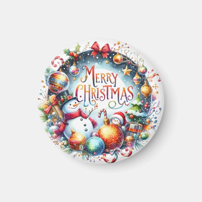 Imán Regalo navideño Feliz Navidad (Frente)