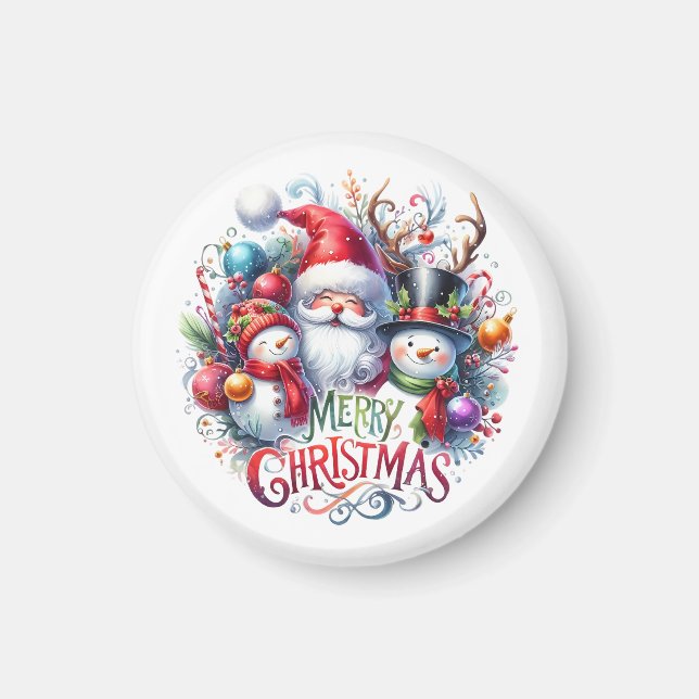 Imán Regalo navideño Feliz Navidad (Frente)