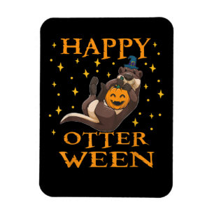 Imán Regalo Otter  Feliz Halloween de Otter Cuestible