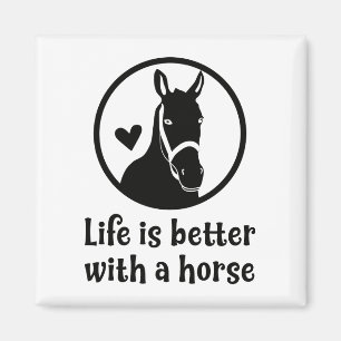 Imán Regalo para amante de caballos adorable Equitación