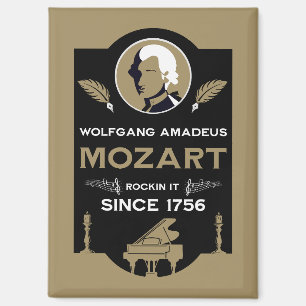 Imán Regalo para amante de la música de Mozart