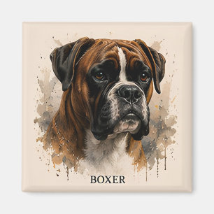 Imán Regalo para Amantes de la Familia Fuerte Boxer