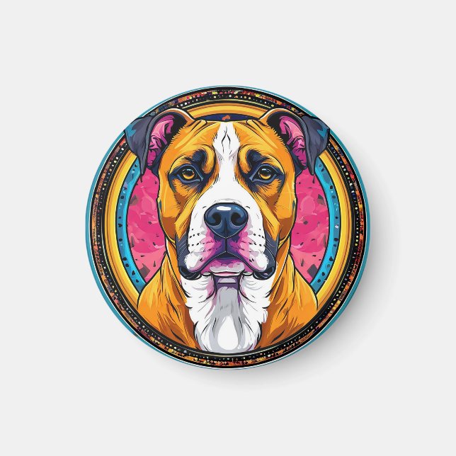 Imán Regalo para amantes de Pit Bull (Frente)