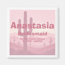 Imán Regalo para Damas de Honor Rosa – Dama de Honor Pe