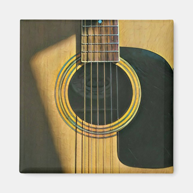 Imán Regalo para el guitarrista musical (Frente)