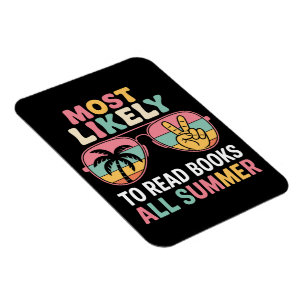 Imán Regalo para el maestro más probable de leer libros