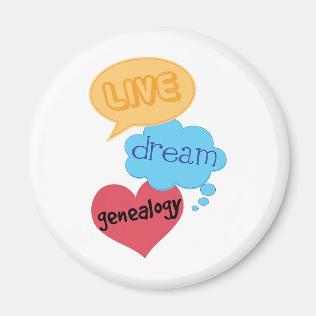 Imán Regalo para genealógico (Frente)