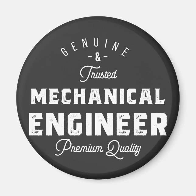 Imán Regalo para ingeniero mecánico (Frente)